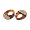Resin & Wood Pendants WOOD-F015-17G-2