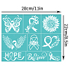 Self-Adhesive Silk Screen Printing Stencil DIY-WH0338-156-2