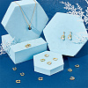 16Pcs 4 Colors Rack Plating Brass Pave Cubic Zirconia Snap on Bails KK-AR0003-55G-4
