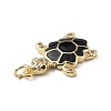 Rack Plating Brass Micro Pave Cubic Zirconia Pendants KK-C021-01G-4