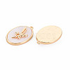 Brass Birth Floral Pendants KK-S364-283-2