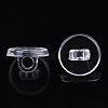 Transparent AS Plastic Charm Base Settings FIND-T064-011-3