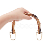 PP Plastic Half Round Bag Handle and Alloy U Shape Bag Ring FIND-WR0001-16-5