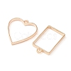 10Pcs Alloy Open Back Bezel Pendants PALLOY-YWC0002-02LG-2