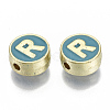 Alloy Enamel Beads X-ENAM-S122-028R-NR-2