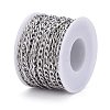 Tarnish Resistant 304 Stainless Steel Figaro Chains CHS-M001-04P-4