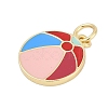 Brass Enamel Pendants KK-G522-06G-2