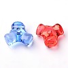 Transparent Acrylic Plastic Tri Beads for Christmas Ornaments Making PL699M-2