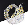 Electroplate Glass Beads Strands EGLA-N012-07B-4