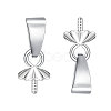 Rhodium Plated Sterling Silver Bails X-H362-2P-1