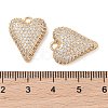 Brass Micro Pave Clear Cubic Zirconia Pendants KK-S388-01G-03-3