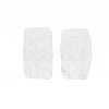 Transparent Crackle Acrylic European Beads CACR-S010-09-2