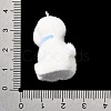 Flocking Opaque Resin Pendants RESI-G128-01L-3