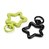 Spray Painted Alloy Swivel Snap Hook Clasps AL-CBA5501-01-2
