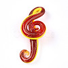 Handmade Gold Sand Lampwork Big Pendants LAMP-T023-08-2