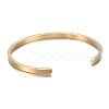 Ion Plating(IP) 304 Stainless Steel Cuff Bangles LS-BJEW-K173-02G-3