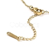 Tiger Head Light Gold Brass Micro Pave Cubic Zirconia Pendant Necklaces NJEW-E105-18KCG-01-3