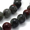 Natural African Bloodstone Beads Strands G-G763-08-8mm-3