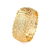 Hollow Rack Plating Brass Hinged Bracelets BJEW-M040-21G-1