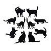 10Pcs UV Single Face Printed Wood Pendant Decorations WOOD-N020-16-2