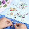 16Pcs 16 Styles Brass Locking Stitch Marker HJEW-HY00178-3