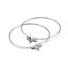 Non-Tarnish 316 Surgical Stainless Steel Hoop Earring Findings X-STAS-P238-09P-04-2
