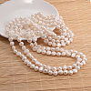 Natural Pearl Nuggets Beaded Necklace NJEW-P126-A-01E-01-3