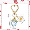 Acrylic Strawberry Pendant Decoration HJEW-SW00120-02-2