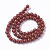 Natural Red Jasper Beads Strands G-F348-01-6mm-AA-3