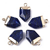Natural Lapis Lazuli Pointed Pendants G-N326-34E-1