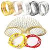300 Circles 5 Colors Steel Memory Wire TWIR-YW0001-03-1