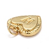 Rack Plating Real 18K Gold Plated Brass Pendants KK-E260-01G-W-3