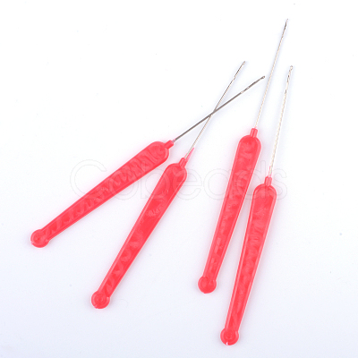 Iron Crochet Hooks with Plastic Handle Covered TOOL-S007-01-1