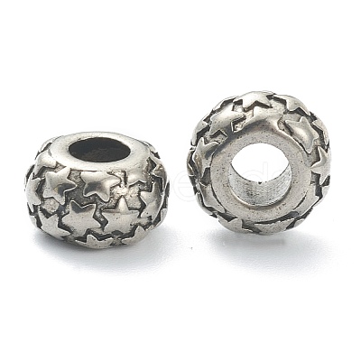 304 Stainless Steel European Beads STAS-I181-040AS-1