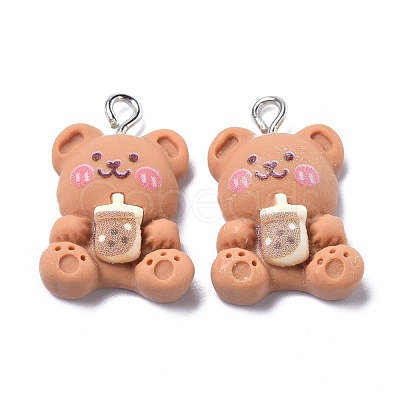 Resin Pendants X-RESI-G026-03-1
