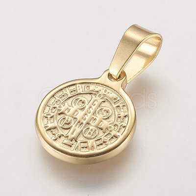 Ion Plating(IP) 304 Stainless Steel Pendants X-STAS-E117-02G-1