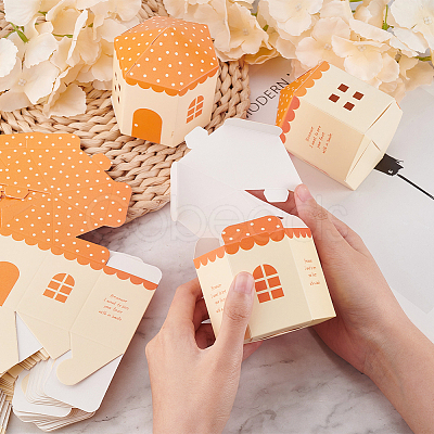 Paper Small House Gift Boxes CON-WH0088-55B-1