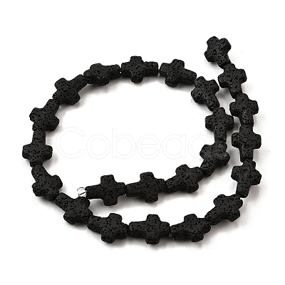 Natural Lava Rock Beads Strands G-L498-E01-01E-1