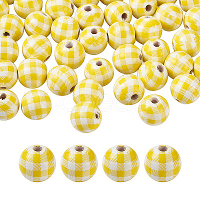 Natural Wooden Beads WOOD-TAC0010-05G-1