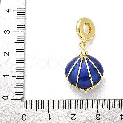 Brass European Beads KK-S511-15G-1
