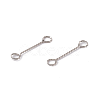 Non-Tarnish 304 Stainless Steel Connector Charms STAS-G291-03A-P-1