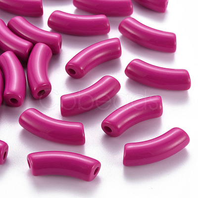 Opaque Acrylic Beads MACR-S372-001B-S006-1