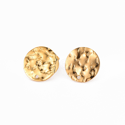 304 Stainless Steel Stud Earring Findings STAS-T052-38C-G-1