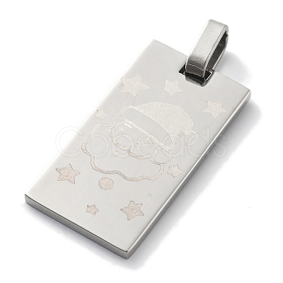 Christmas 304 Stainless Steel Pendants STAS-Z098-37P-1