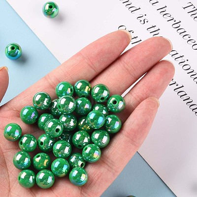 Opaque Acrylic Beads MACR-S370-D10mm-24-1