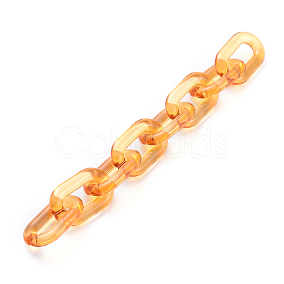 Handmade Transparent Acrylic Cable Chains AJEW-JB00563-01-1