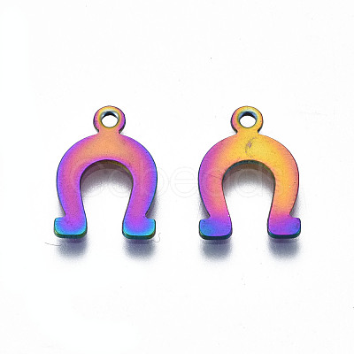 Ion Plating(IP) 201 Stainless Steel Charms STAS-S119-133-1