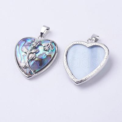 Shell Pendants SSHEL-P012-04P-1