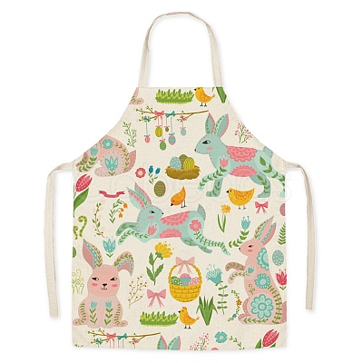 Easter Theme Flax Sleeveless Apron PW-WG92721-02-1