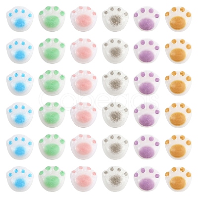 30Pcs 6 Colors Opaque Acrylic Beads FIND-YW0008-06-1